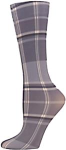 Nouvella Grey Plaid Sublimated Trouser Socks