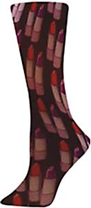 Nouvella Red Lipstick Sublimated Trouser Socks