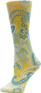 Nouvella Lime Paisley Sublimated Trouser Socks