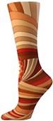 Nouvella Brown Orange Bloom Sublimate Trouser Sock