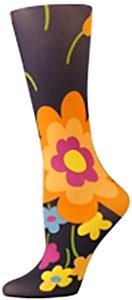 Nouvella Charcoal Flower Sublimated Trouser Socks