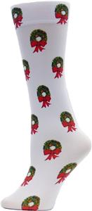 Nouvella Womens Wreath Sublimated Trouser Socks