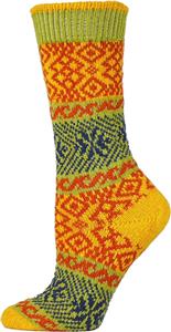 QT Feet Recycled Wonderland Fairisle Crew Socks