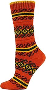 QT Feet Recycled Atlantis Fairisle Crew Socks