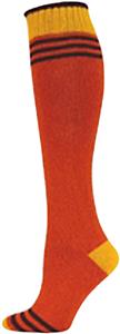 QT Feet Womens Recycled Three Stripe Knee Socks
