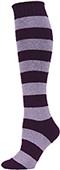 QT Feet Womens Recycled Rugby Stripe Knee Socks QT Feet Womens Recycled Rugby Stripe Knee Socks