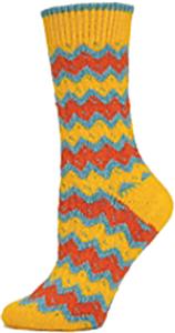 QT Feet Womens Recycled Zuni Fairisle Crew Socks