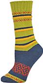 QT Feet Womens Recycled Harmony Stripe Crew Socks QT Feet Womens Recycled Harmony Stripe Crew Socks