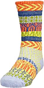 QT Feet Kids Recycled Sunrise Fairisle Crew Socks