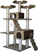 Go Pet Club 72" Leopard Print Cat Tree Condo Go Pet Club 72" Leopard Print Cat Tree Condo
