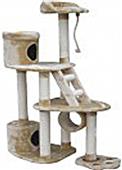 Go Pet Club 59" Beige Cat Tree Condo Furniture Go Pet Club 59" Beige Cat Tree Condo Furniture