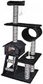 Go Pet Club 60" Black Cat Tree Condo Furniture Go Pet Club 60" Black Cat Tree Condo Furniture