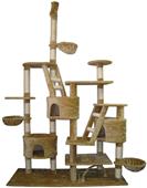 Go Pet Club Adjustable 92"-106" Beige Cat Tree Go Pet Club Adjustable 92"-106" Beige Cat Tree