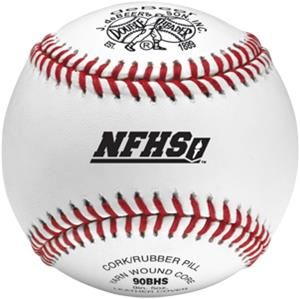 deBeer 9" NFHS Raised Seams Leather Baseballs