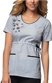 Cherokee Runway Womens Round Neck Scrub Top