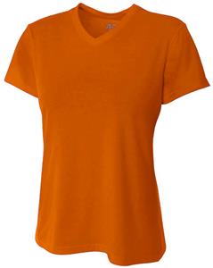 A4 Womens Short Sleeve Fusion V-Neck T-Shirt