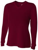 A4 Women's Long Sleeve Fusion V-Neck T-Shirts A4 Women's Long Sleeve Fusion V-Neck T-Shirts