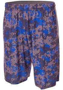 A4 10" Printed Camo Performance Shorts