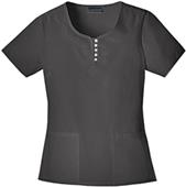 Cherokee Womens Round Neck Scrub Top