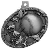 Hasty Awards Bust Out 3D Softball Medal M-755O Hasty Awards Bust Out 3D Softball Medal M-755O