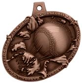 Hasty Awards Bust Out 3D Baseball Medal M-755C Hasty Awards Bust Out 3D Baseball Medal M-755C