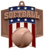 Hasty Awards Patriot Softball Medal M-776O Hasty Awards Patriot Softball Medal M-776O