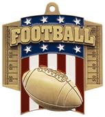 Hasty Awards Patriot Football Medal M-776F Hasty Awards Patriot Football Medal M-776F
