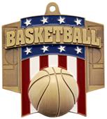 Hasty Awards Patriot Basketball Medal M-776B Hasty Awards Patriot Basketball Medal M-776B