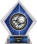 Bust-Out Volleyball Blue Diamond Ice Trophy
