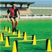 GRADUATED TRAINING HURDLES (14 cones /7 Rods) GR7
