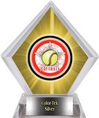 All-Star Softball Yellow Diamond Ice Trophy