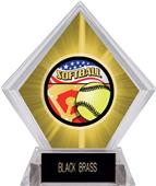 Americana Softball Yellow Diamond Ice Trophy Americana Softball Yellow Diamond Ice Trophy