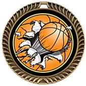 Awards Crest Basketball Medal Bust-Out M-8650B Awards Crest Basketball Medal Bust-Out M-8650B