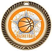 Awards Crest Basketball Medal All-Star M-8650B