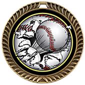 Hasty Awards Crest Baseball Medal Bust-Out M-8650C Hasty Awards Crest Baseball Medal Bust-Out M-8650C