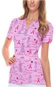Dickies Women's Print V-Neck Scrub Top