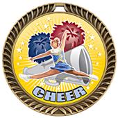 Hasty Awards Crest Cheer Medal HD M-8650CH Hasty Awards Crest Cheer Medal HD M-8650CH