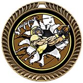 Hasty Awards Crest Football Medal Bust-Out M-8650F Hasty Awards Crest Football Medal Bust-Out M-8650F