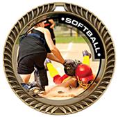 Hasty Awards Crest Softball Medal P.R.2 M-8650O Hasty Awards Crest Softball Medal P.R.2 M-8650O