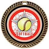 Hasty Awards Crest Softball Medal All-Star M-8650O