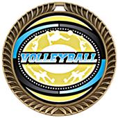 Hasty Award Crest Volleyball Medal Classic M-8650V Hasty Award Crest Volleyball Medal Classic M-8650V