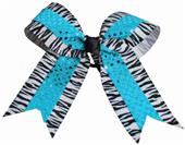 Pizzazz Zebra Sequin Hair Bow Pizzazz Zebra Sequin Hair Bow