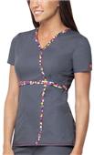Dickies Womens Jr. Fit Mock Wrap Neck Scrub Top