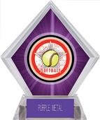 Awards All-Star Softball Purple Diamond Ice Trophy