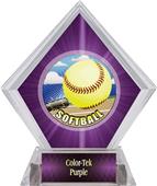 Awards HD Softball Purple Diamond Ice Trophy Awards HD Softball Purple Diamond Ice Trophy