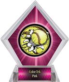 Awards Bust-Out Softball Pink Diamond Ice Trophy Awards Bust-Out Softball Pink Diamond Ice Trophy