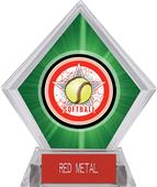 Awards All-Star Softball Green Diamond Ice Trophy