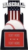 Hasty Award 13" & 15" Patriot Baseball Resin Award