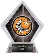 Bust-Out Basketball Black Diamond Ice Trophy Bust-Out Basketball Black Diamond Ice Trophy