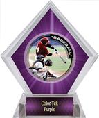 Awards P.R.1 Baseball Purple Diamond Ice Trophy